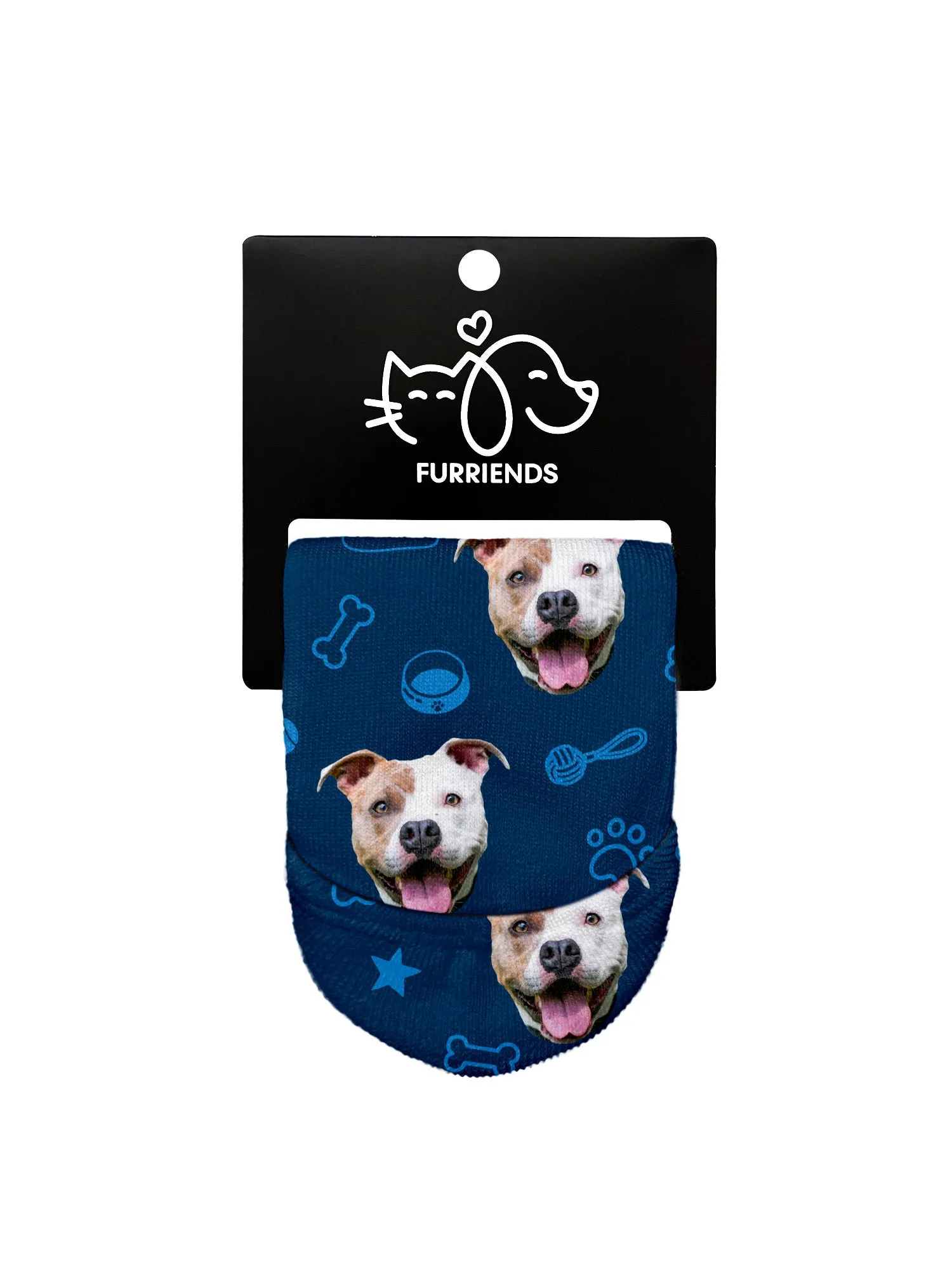 Custom Dog Face No-Show Socks