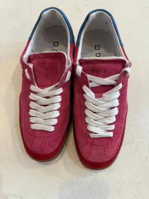 D.A.T.E Pink Suede Sporty Sneaker