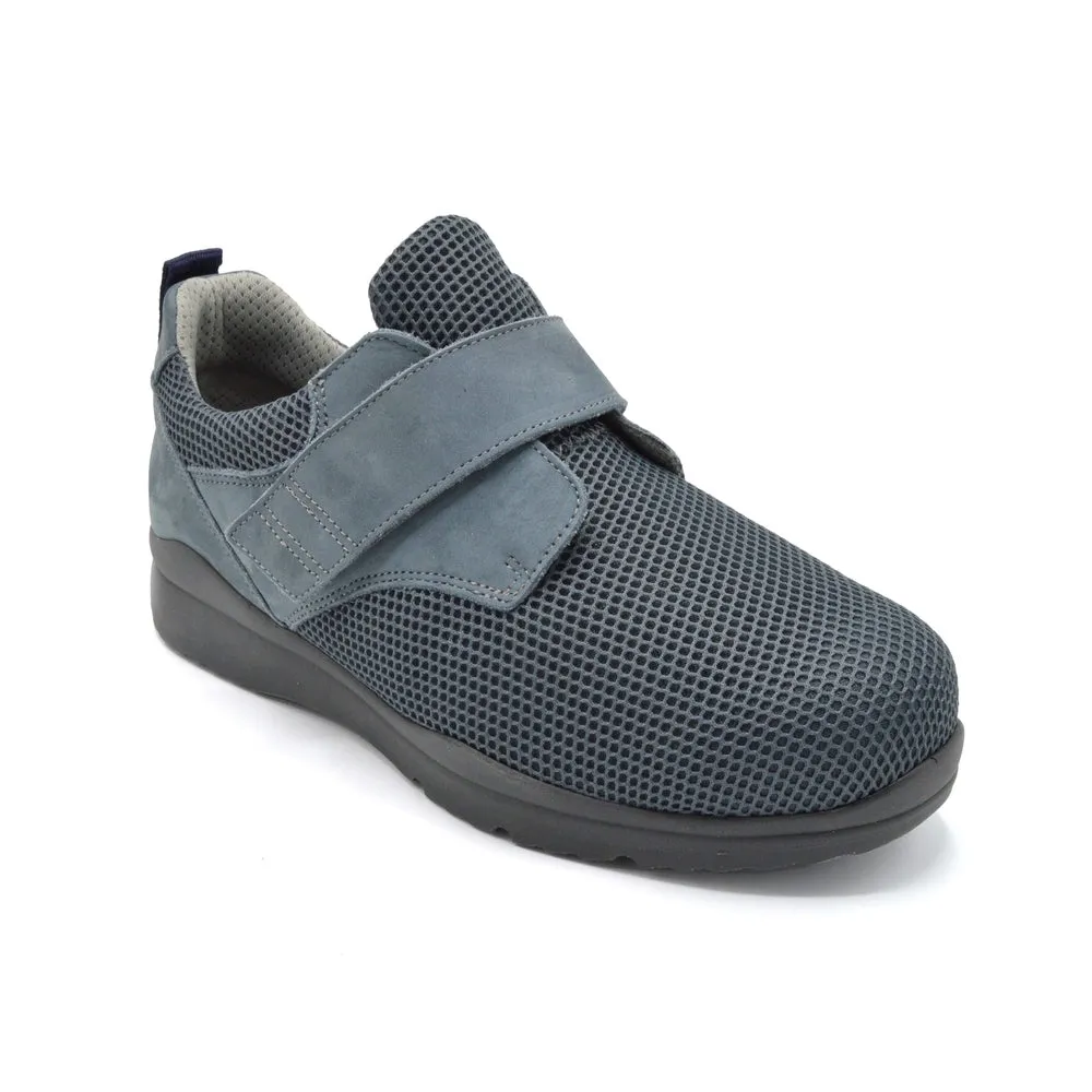 DB Andy - Extra Wide Fitting Velcro Close Shoe- 6V (6E-8E) - Grey