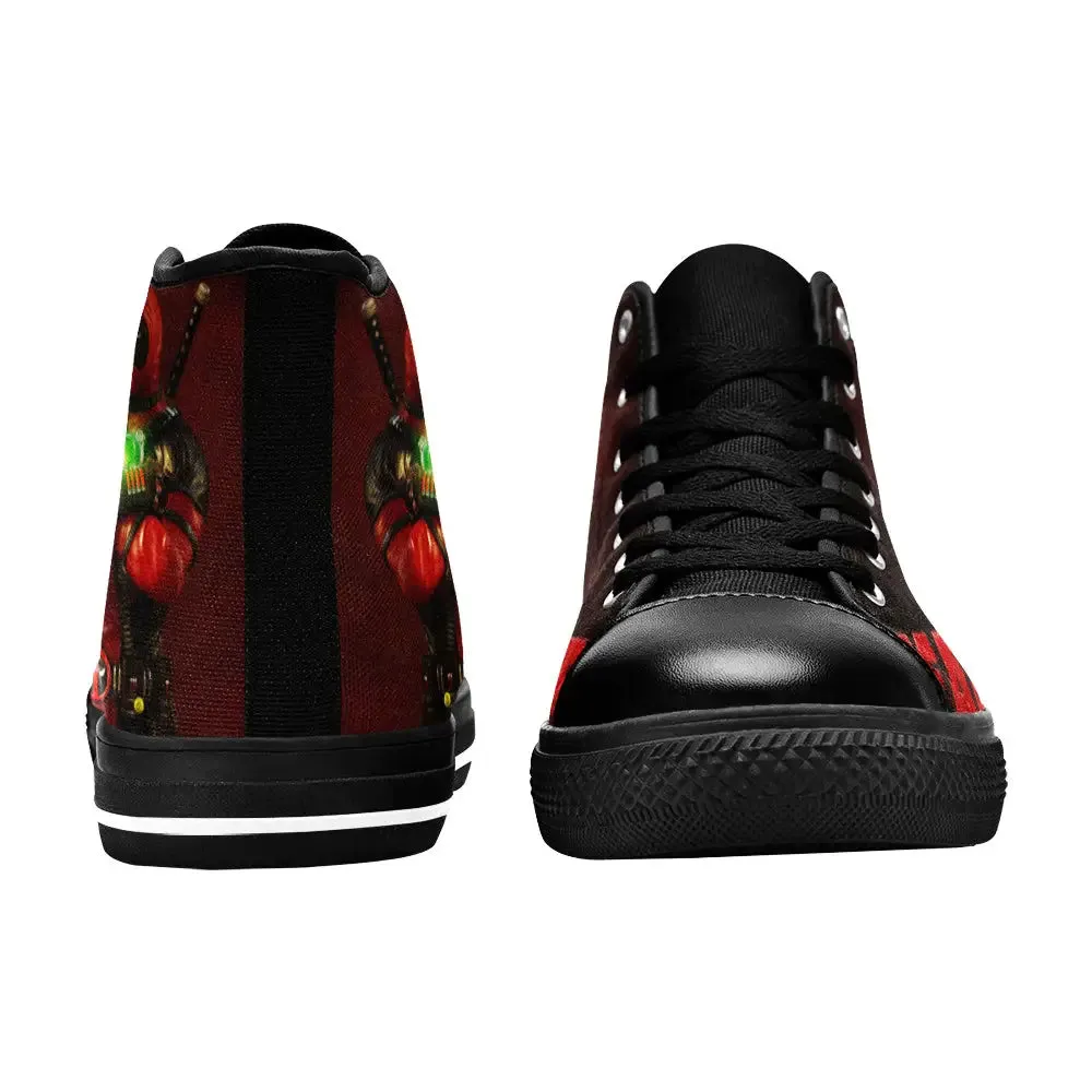 Deadpool Superhero Marvel Comics Shoes High Top Sneakers for Kids and Adults