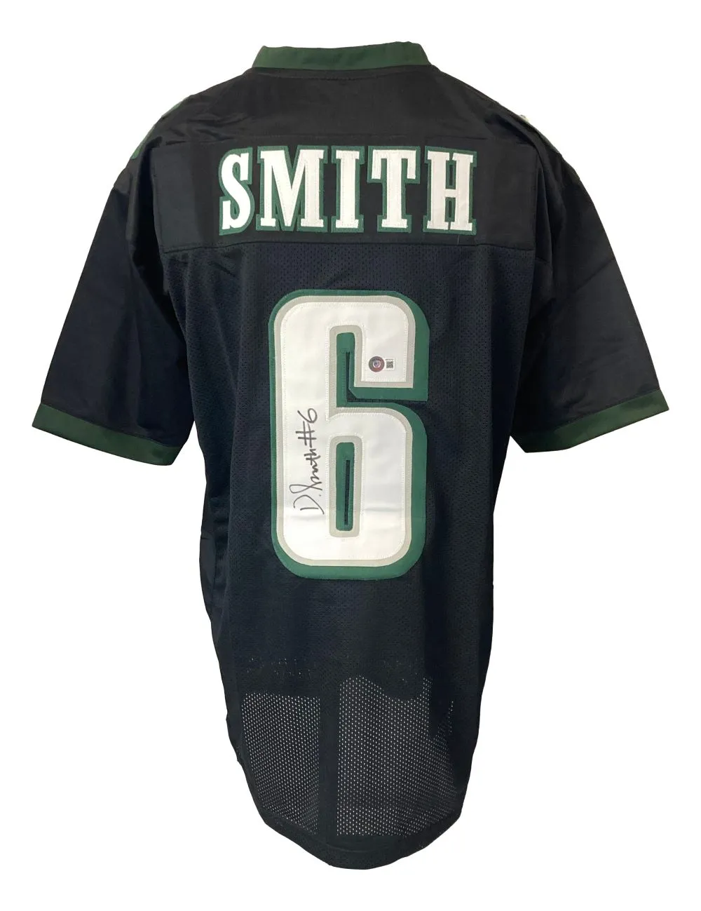 Devonta Smith Philadelphia Signed Black Football Jersey BAS