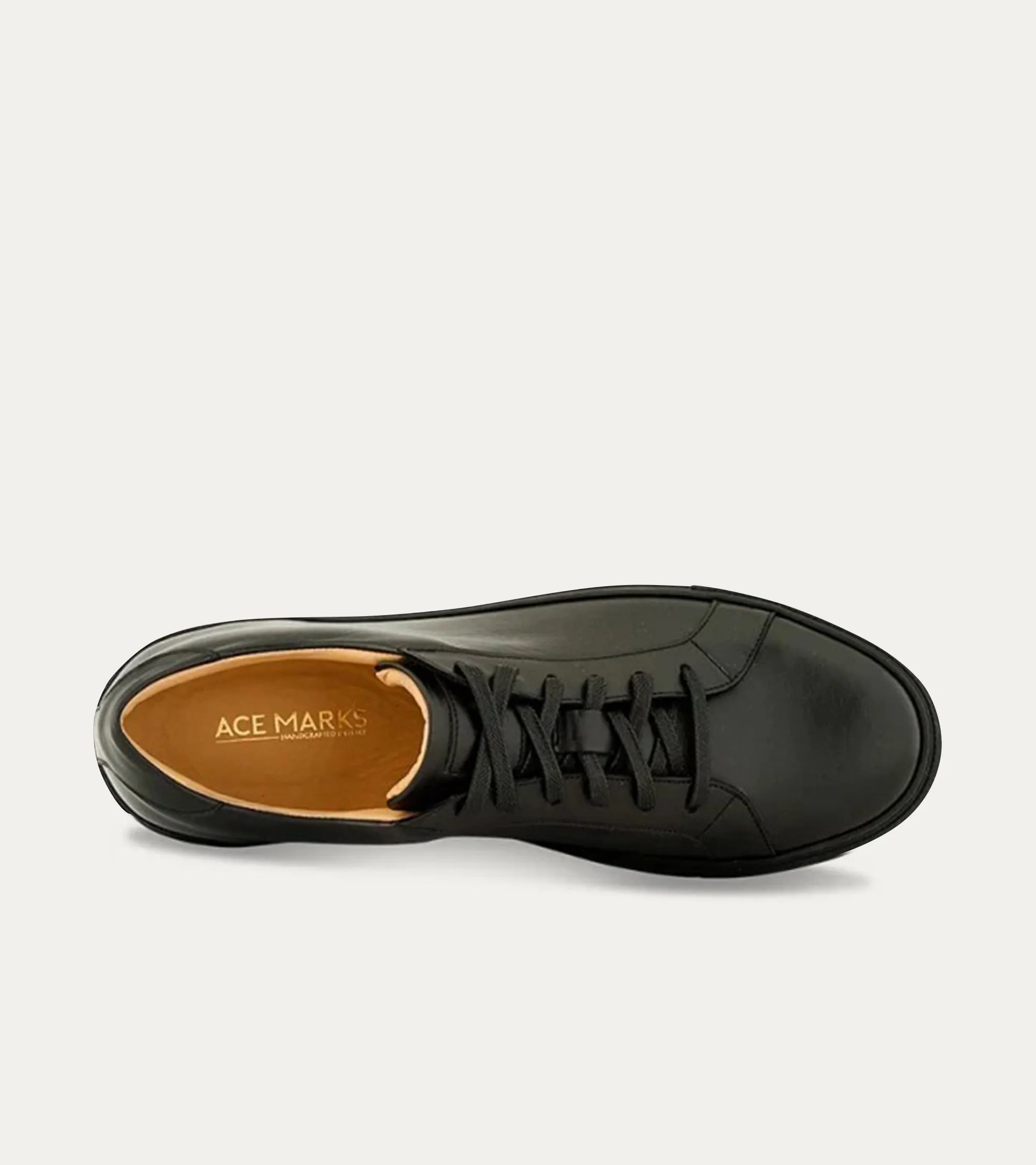 Dress Sneakers In Black With Black Outsole