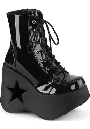 DYNAMITE-106 [Black Patent] | PLATFORM BOOTS [PREORDER]