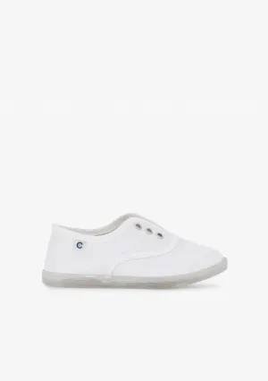 Ecologic White Plimsolls