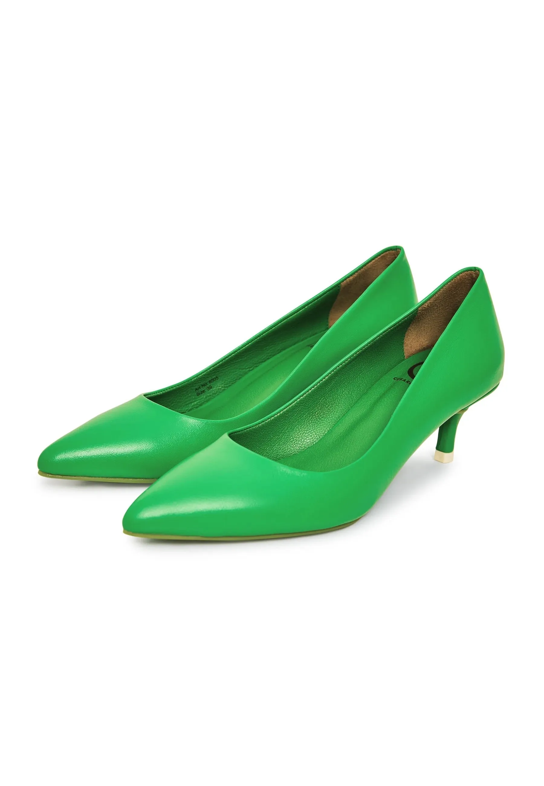 Elegant Luxe Pumps - Green