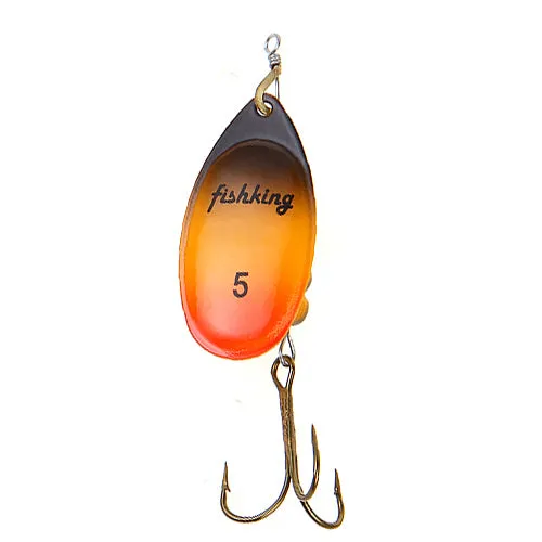 FISH KING 1PC Size0-Size5 Fishing Lure pesca Mepps Spinner bait Spoon Lures With Mustad Treble Hooks Peche Jig Anzuelos