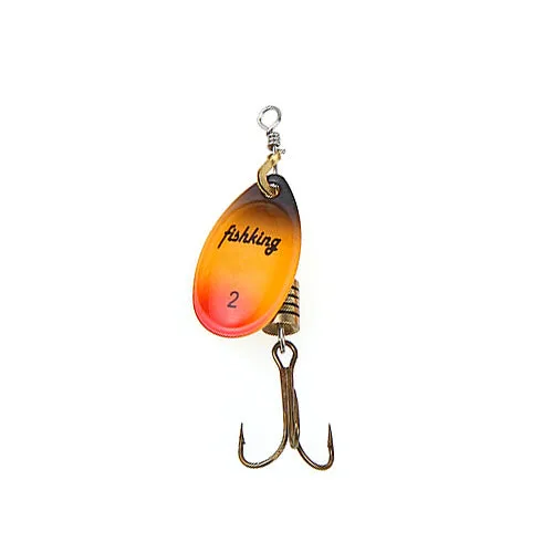 FISH KING 1PC Size0-Size5 Fishing Lure pesca Mepps Spinner bait Spoon Lures With Mustad Treble Hooks Peche Jig Anzuelos