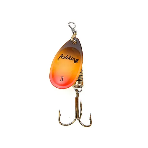 FISH KING 1PC Size0-Size5 Fishing Lure pesca Mepps Spinner bait Spoon Lures With Mustad Treble Hooks Peche Jig Anzuelos