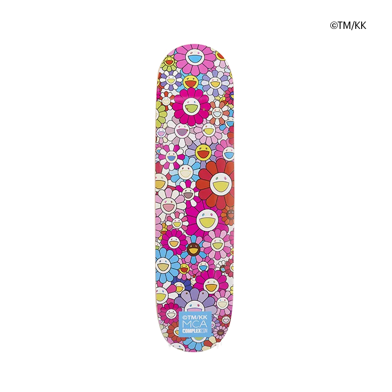 Flower 8.0 Pink Skateboard Art Deck by Takashi Murakami TM/KK