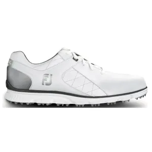 FootJoy Pro Spikeless White-Silver Mens Golf Shoes - Cosmetic Blem