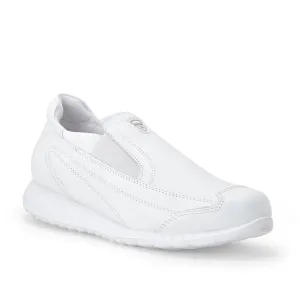 Force 10 White Non Lacing Uniform School Shoes For Kids 9906-10 By Liberty