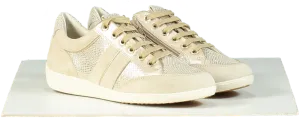 Geox Beige / Gold Lightweight Mira Trainers EU 36 UK 3