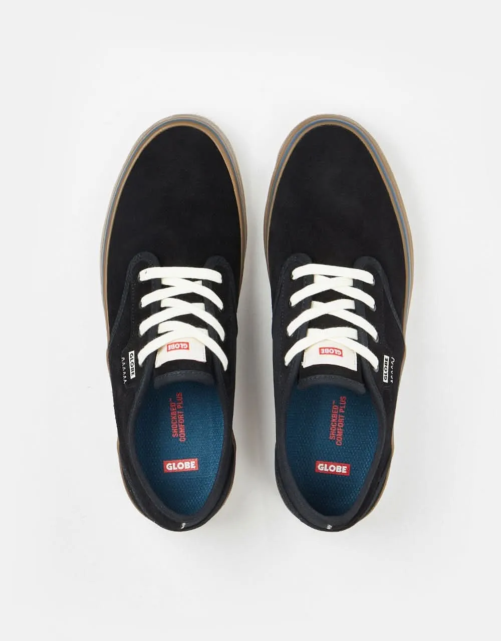 Globe Motley II Skate Shoes - Black/Gum