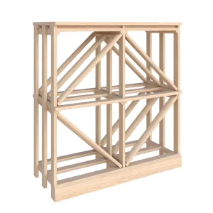 Half Height Diamond Bin - Premier Cru Premium Wooden Racking