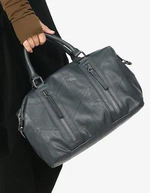 Handbag Shoulder Stitching Leather Bag