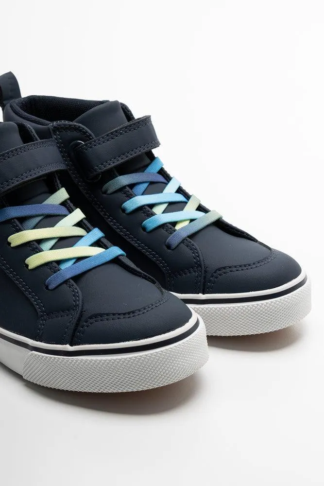 High Top Sneaker Navy