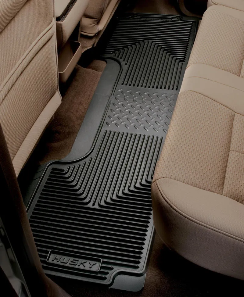 Husky Liners Heavy Duty 2nd Row Floor Mat - Rubber - Black - Various Applications - Pair