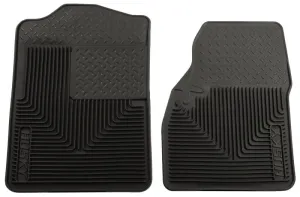 Husky Liners Heavy Duty Front Floor Mat - Rubber - Black - Various Applications 51041 - Pair