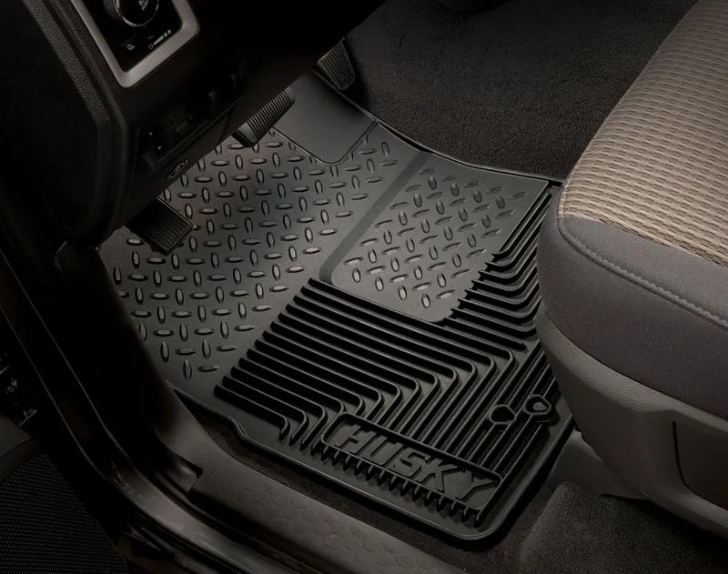 Husky Liners Heavy Duty Front Floor Mat - Rubber - Black - Various Applications 51051 - Pair