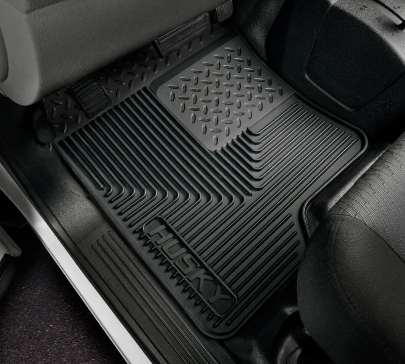 Husky Liners Heavy Duty Front Floor Mat - Rubber - Black - Various Applications 51071 - Pair