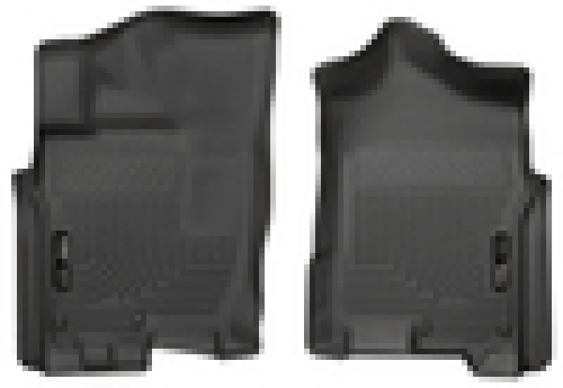 Husky Liners Weatherbeater Floor Liner - Front - Plastic - Black - Nissan Fullsize Truck 2016-20 - (Pair)