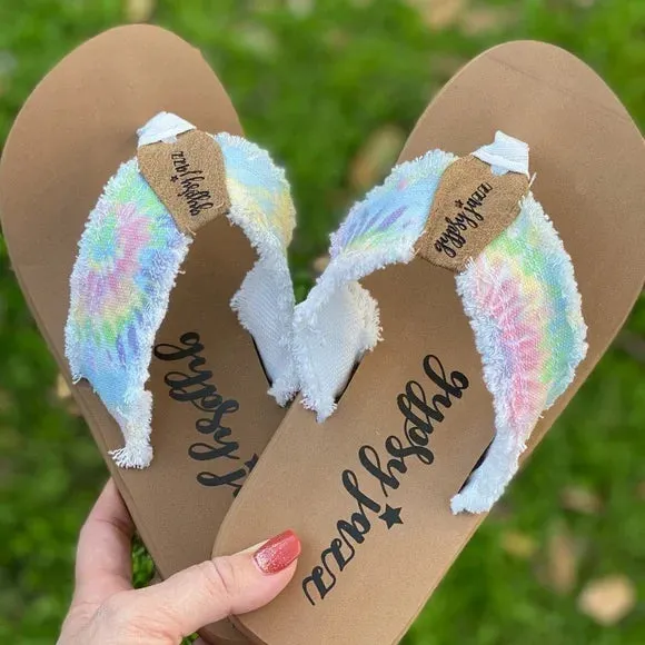 Jazzy Flip Flops - Tie Dye