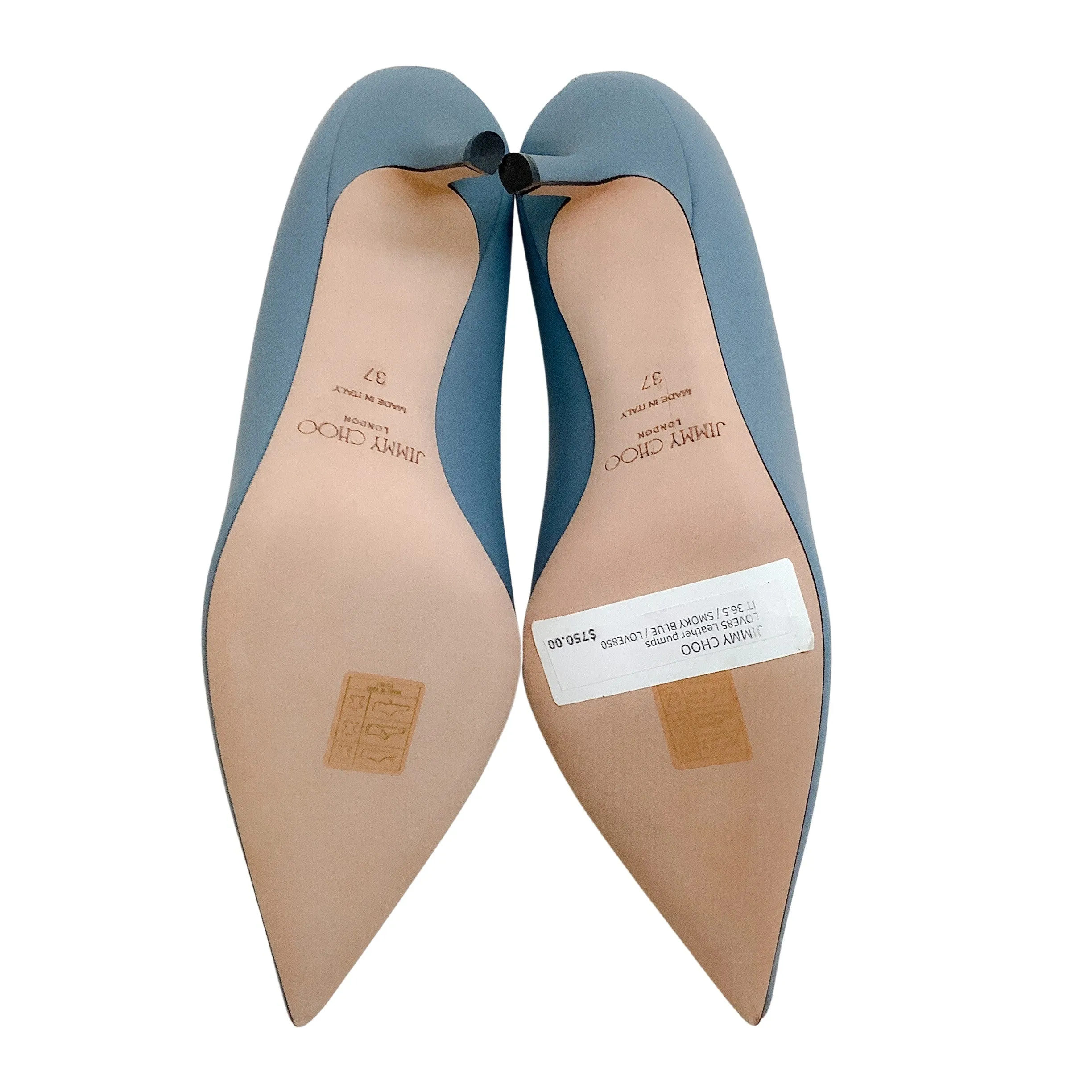 Jimmy Choo Smoky Blue Leather Love 85 Pumps