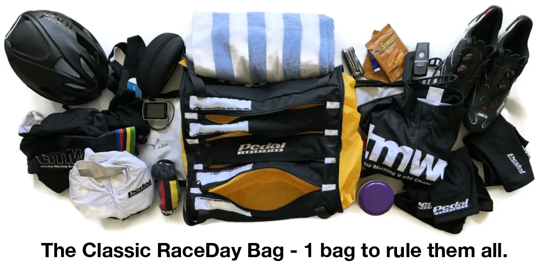 KRT QRT Racing 2024 CYCLING RACEDAY BAG™ GRAY