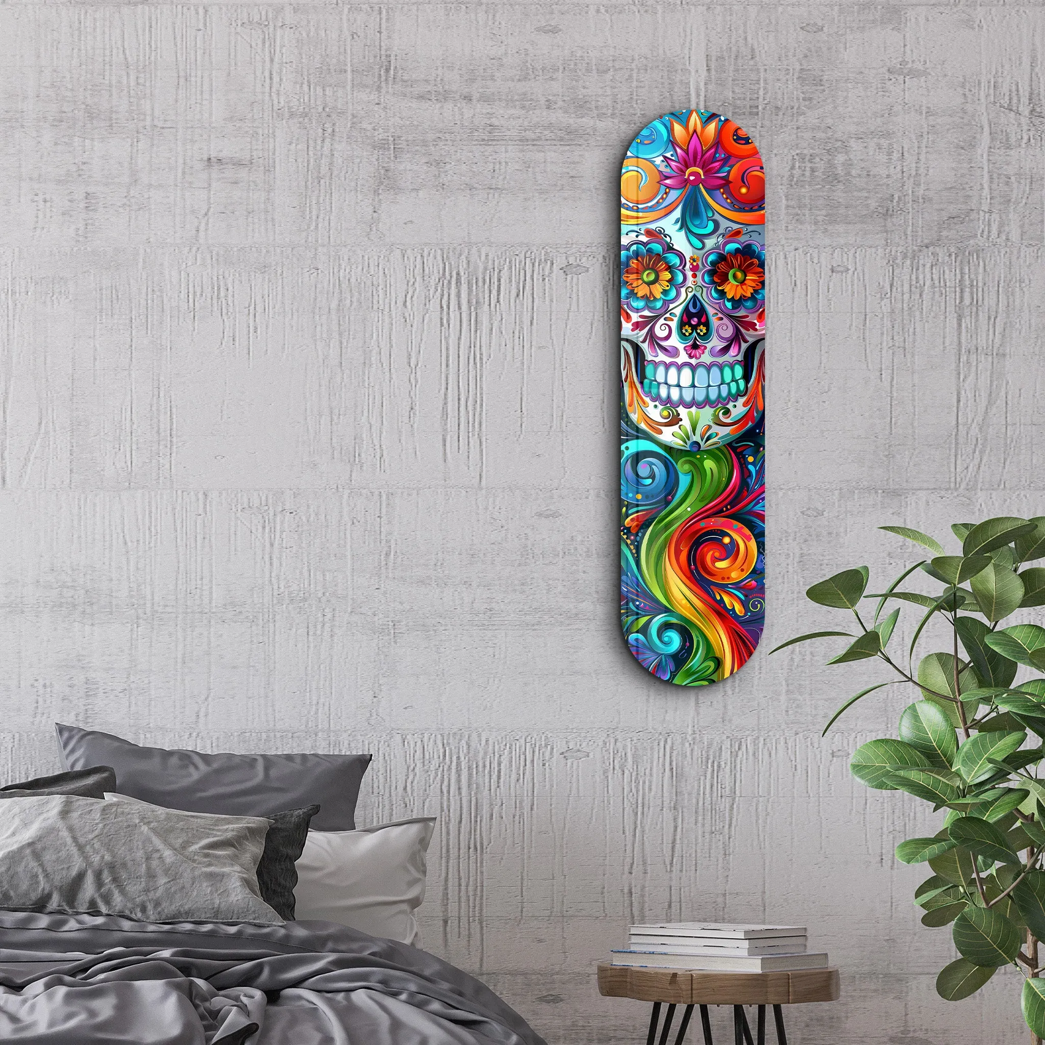 Lady Skull | Glass Wall Art