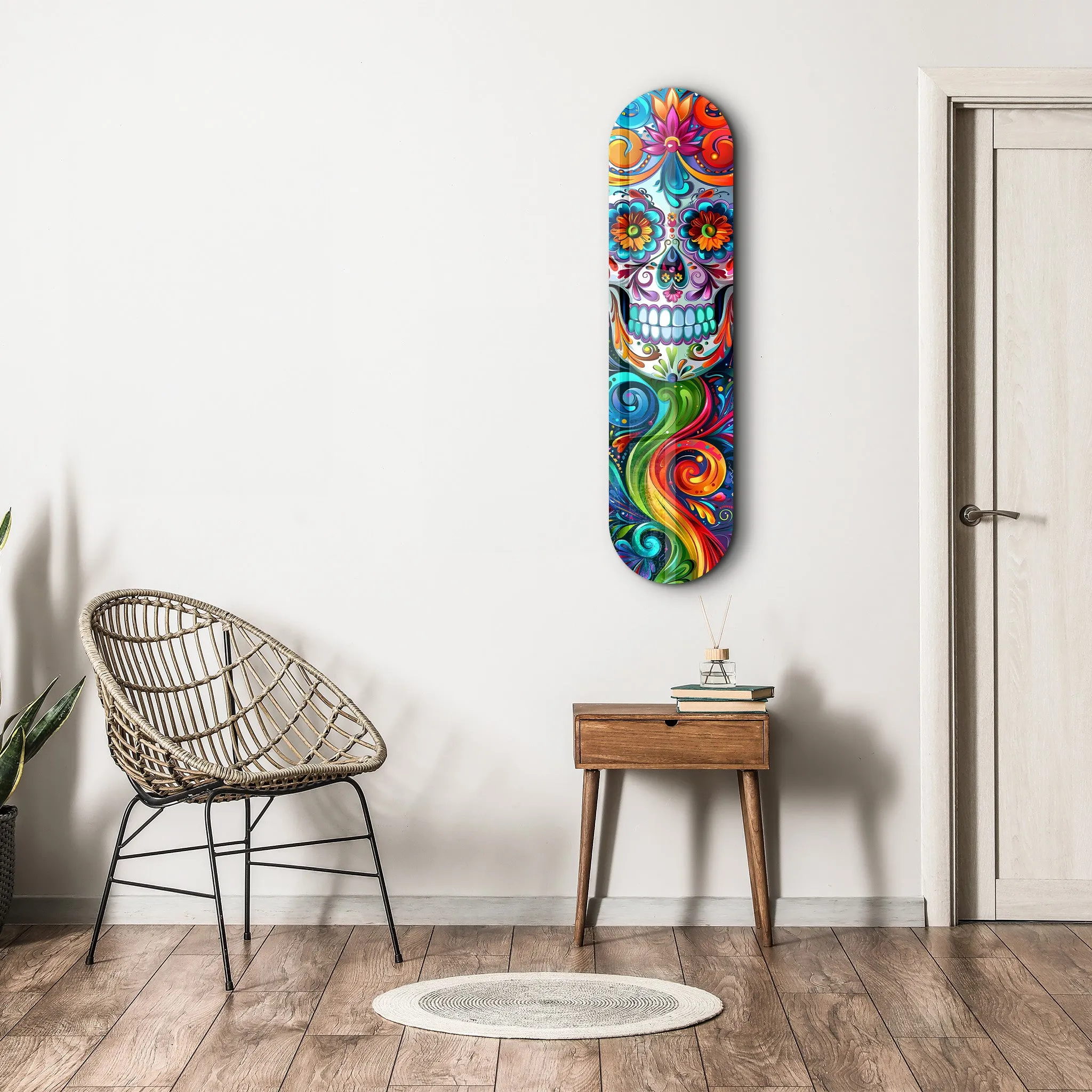 Lady Skull | Glass Wall Art