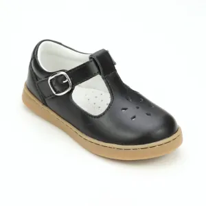 L'Amour Chelsea Classic Leather T-Strap Mary Janes