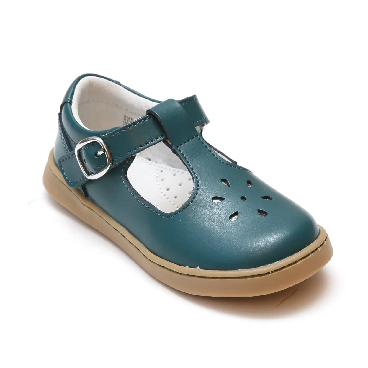 L'Amour Chelsea Classic Leather T-Strap Mary Janes