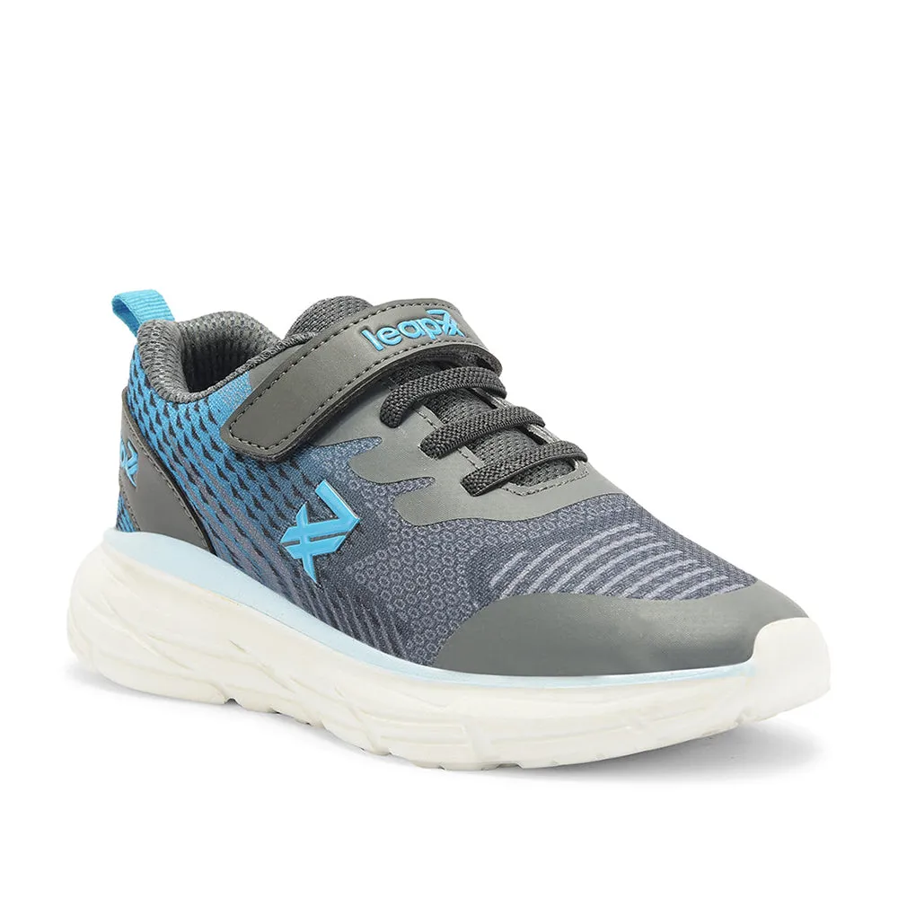 Leap7x By Liberty Kids KIMSER-EL Grey Sports Lacing Shoes