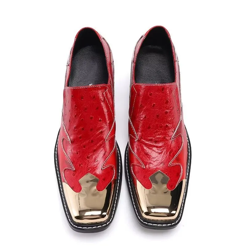 LeatherLux Exotic Slip-on Dress Shoes