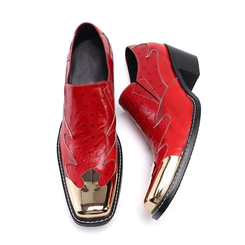 LeatherLux Exotic Slip-on Dress Shoes