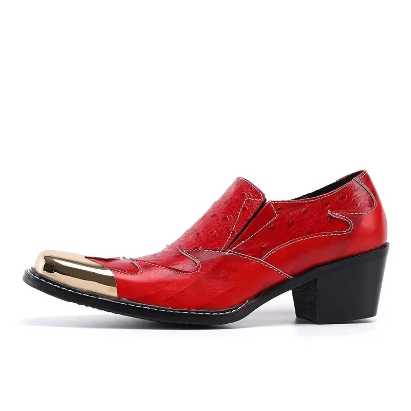 LeatherLux Exotic Slip-on Dress Shoes