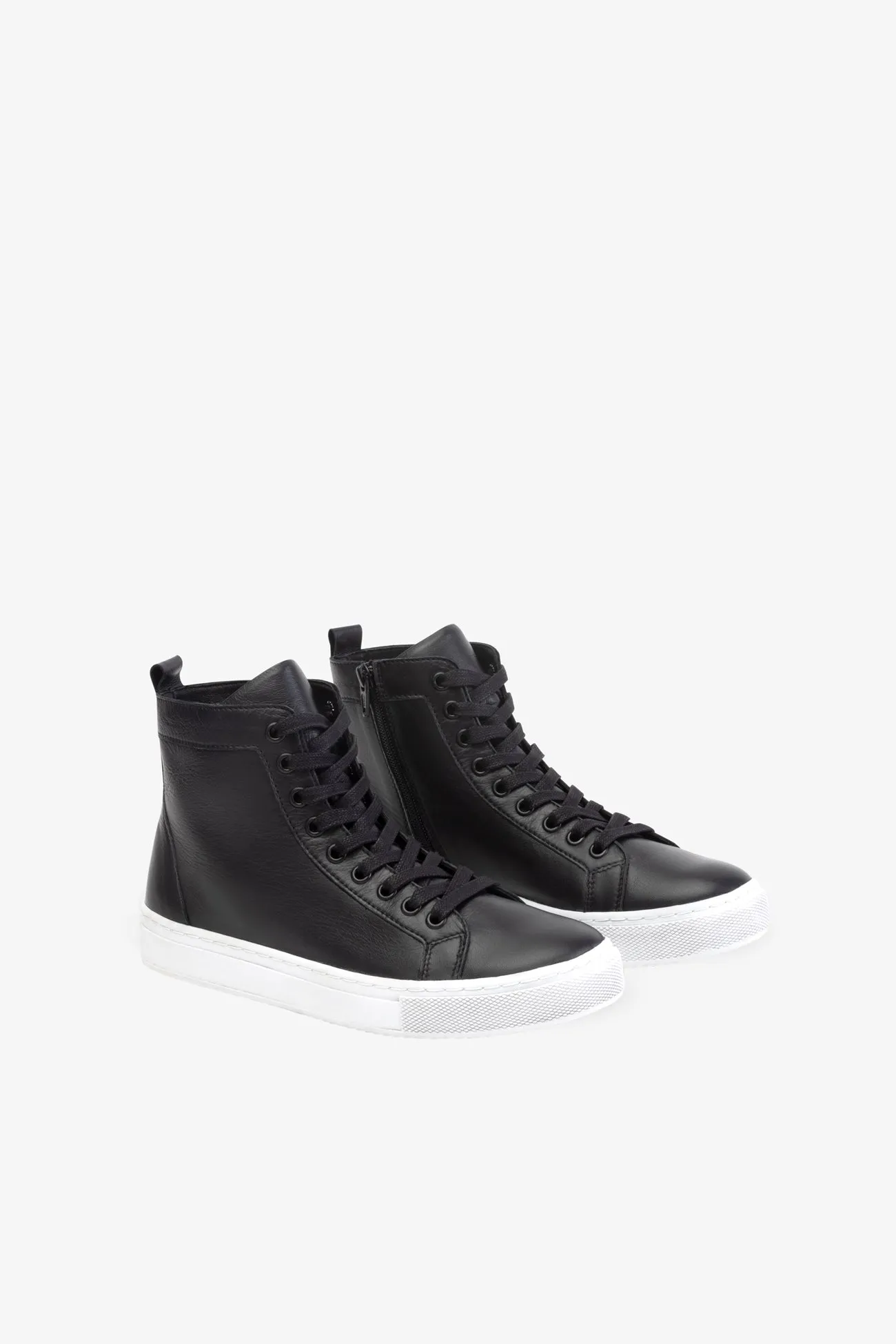 Lee Leather High-Top Sneakers