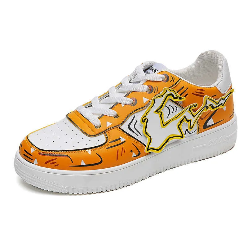 Lightning Graffiti Casual Street High Top Sneakers