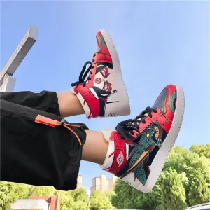 Limited Graffiti Dragon Sports High Top Street Sneakers