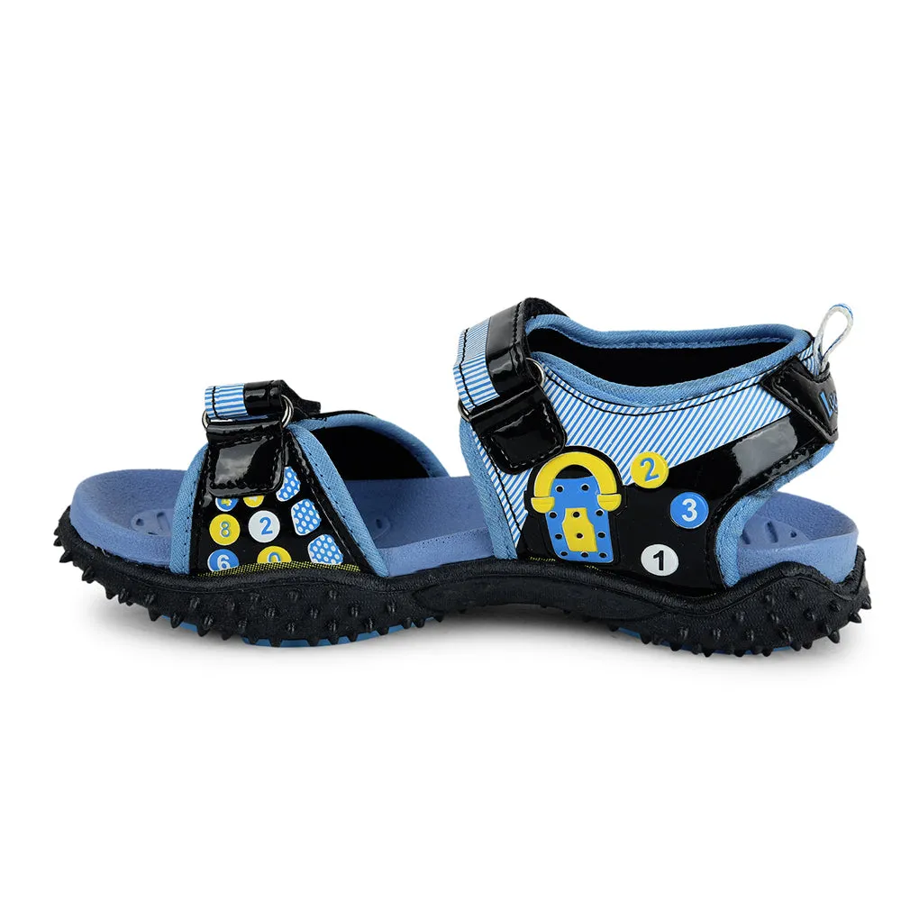 Lucy & Luke Blue Casual Sandal For Kids 8074-303 By Liberty