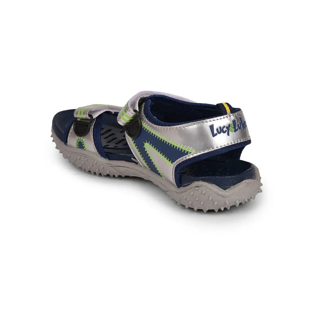 Lucy & Luke (Navy Blue) Casual Sandal For Kids RICO-15 By Liberty