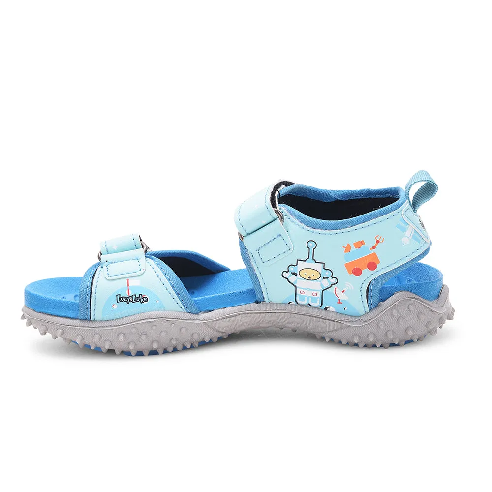 Lucy & Luke S.Blue Casual Sandal For Kids 8074-301 By Liberty