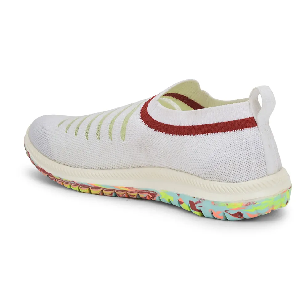 Lucy & Luke (White) Sports Lacing Shoes For Kids JAMIE152EL By Liberty