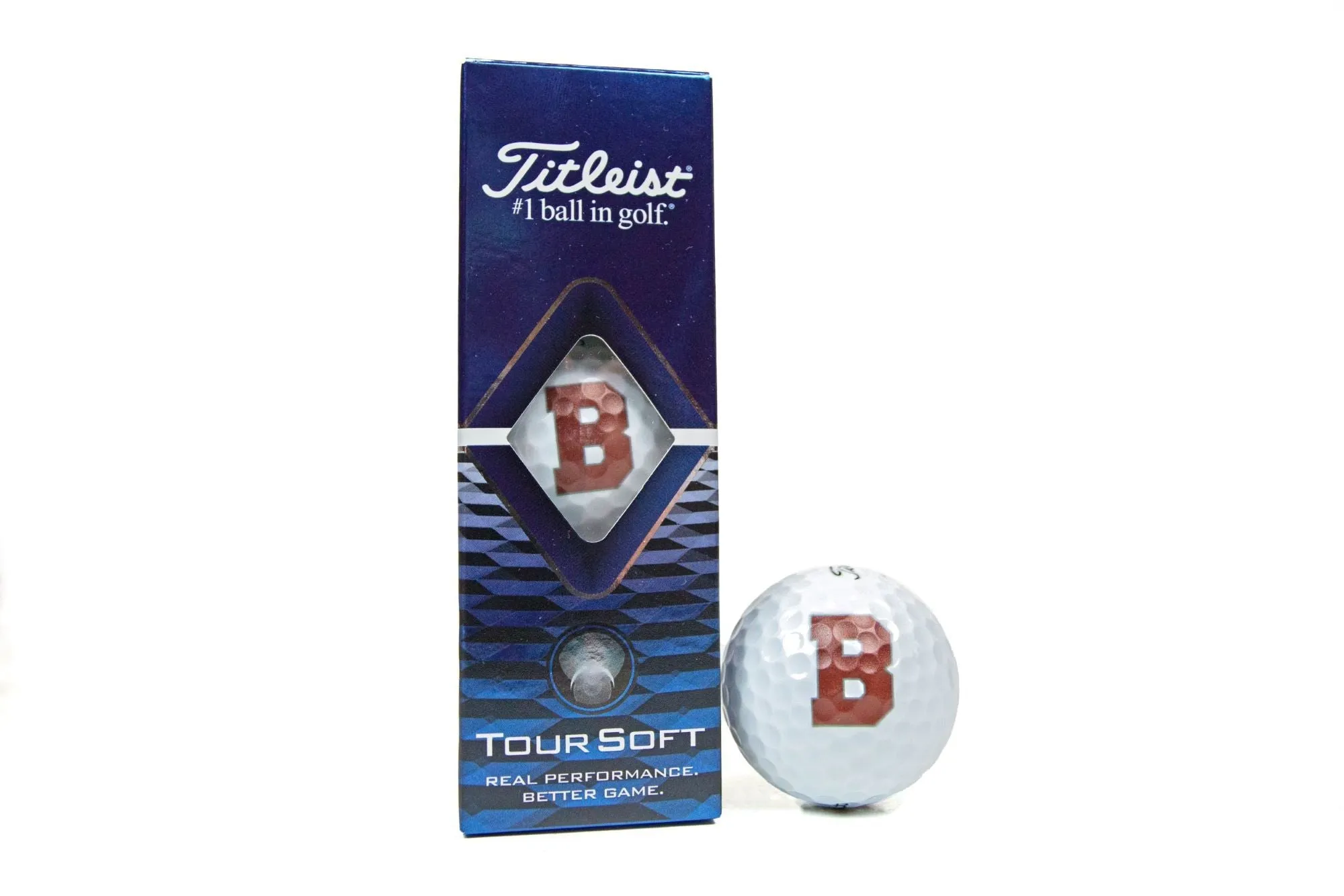 Maroon "B" Golf Balls