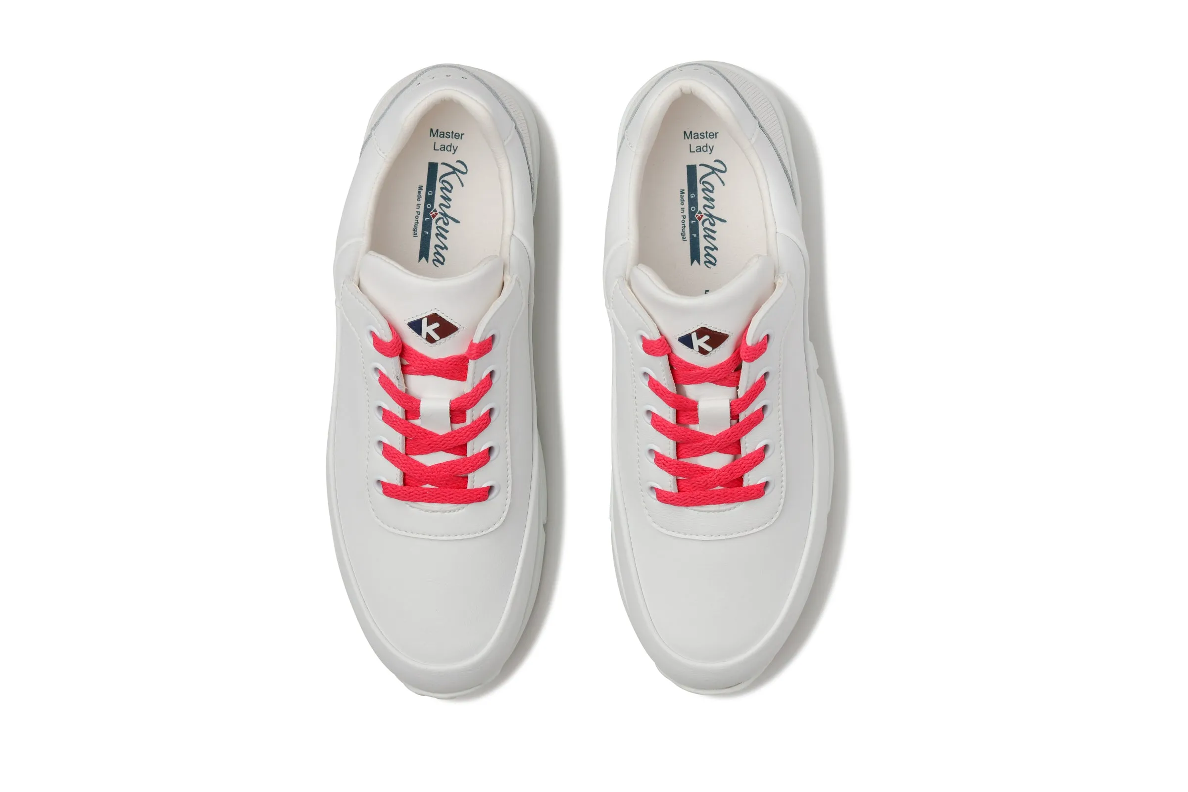 Master Lady 03   AllWhite|Pink   Women's Golf Shoes ML003 96