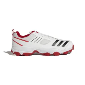 Men's Crihase Cricket Shoe (White/Black/Scarle)