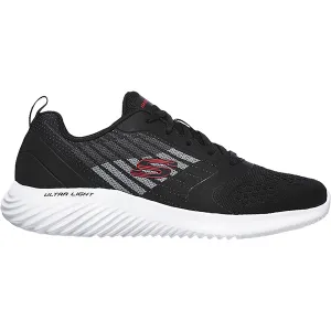 Men's Skechers Bounder Verkona Black Knit Fabric