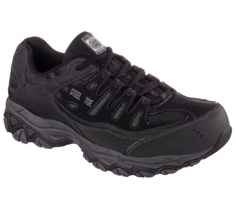 Mens Skechers Cankton Steel Toe Shoes 77055