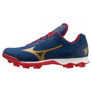 Mizuno LightRevo Moulded Cleats - Navy/White/Red