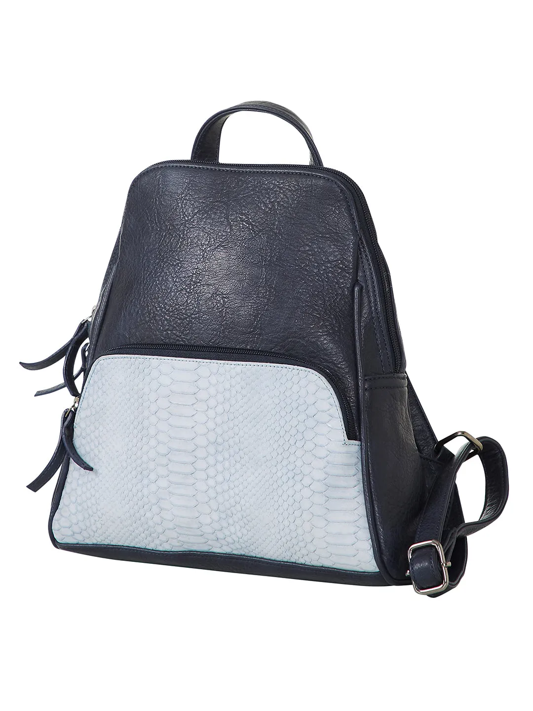 Mona B Convertible Daypack for Offices Schools and Colleges with Stylish Design for Women: Denim